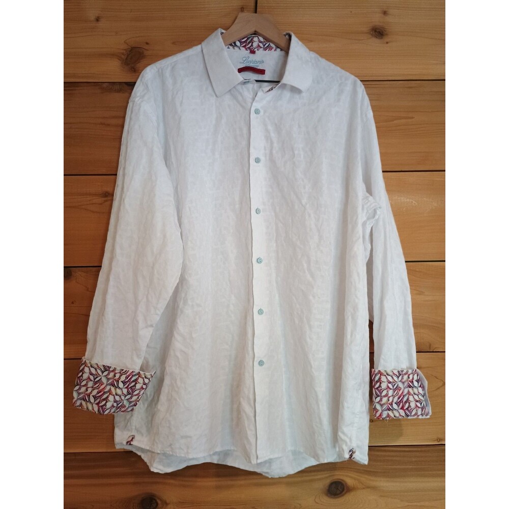 Luchiano Visconti  Mercerized Cotton Long Sleeve French Cuff Dress Shirt  XXL